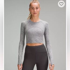 Lululemon Swiftly Tech Cropped Long Sleeve 2.0